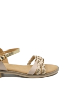Imagine Sandale casual bej din piele naturală, cu protecție antișoc OTR70409