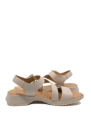 Imagine Sandale casual bej din piele naturală, cu barete reglabile OTR70447