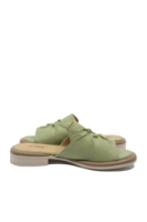 Imagine Saboți plați damă verde salvie, din piele naturală OTR60003