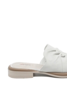 Imagine Saboți plați damă albi din piele naturală OTR60003