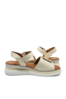 Imagine Sandale joase wedge bej din piele naturală MIR0010
