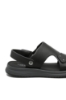 Imagine Sandale comode bărbați negre din piele naturală FNXY3515