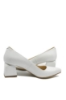 Imagine Pantofi eleganți din piele naturală, alb sidefat SORA36