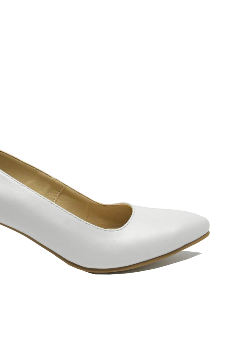 Imagine Pantofi eleganți din piele naturală, alb sidefat SORA36