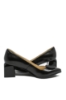 Imagine Pantofi eleganți negri din piele naturală, cu aplicație decorativă SORA33