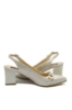 Imagine Pantofi decupați eleganți bej sidefat, din piele naturală SORD22