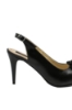 Imagine Pantofi stiletto decupați negri din piele naturală SORD21