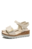 Imagine Sandale ajustabile, crem din piele naturală GOR2571