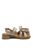 Imagine Sandale gri din piele naturală, cu catarame decorative GOR32