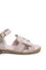 Imagine Sandale cu fundiță, roz pudră din piele naturală GOR2556