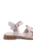 Imagine Sandale cu fundiță, roz pudră din piele naturală GOR2556