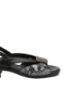 Imagine Sandale damă negre cu model șarpe, din piele naturală GOR6020