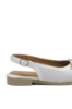 Imagine Pantofi decupați albi din piele naturală cu aspect perforat GOR950