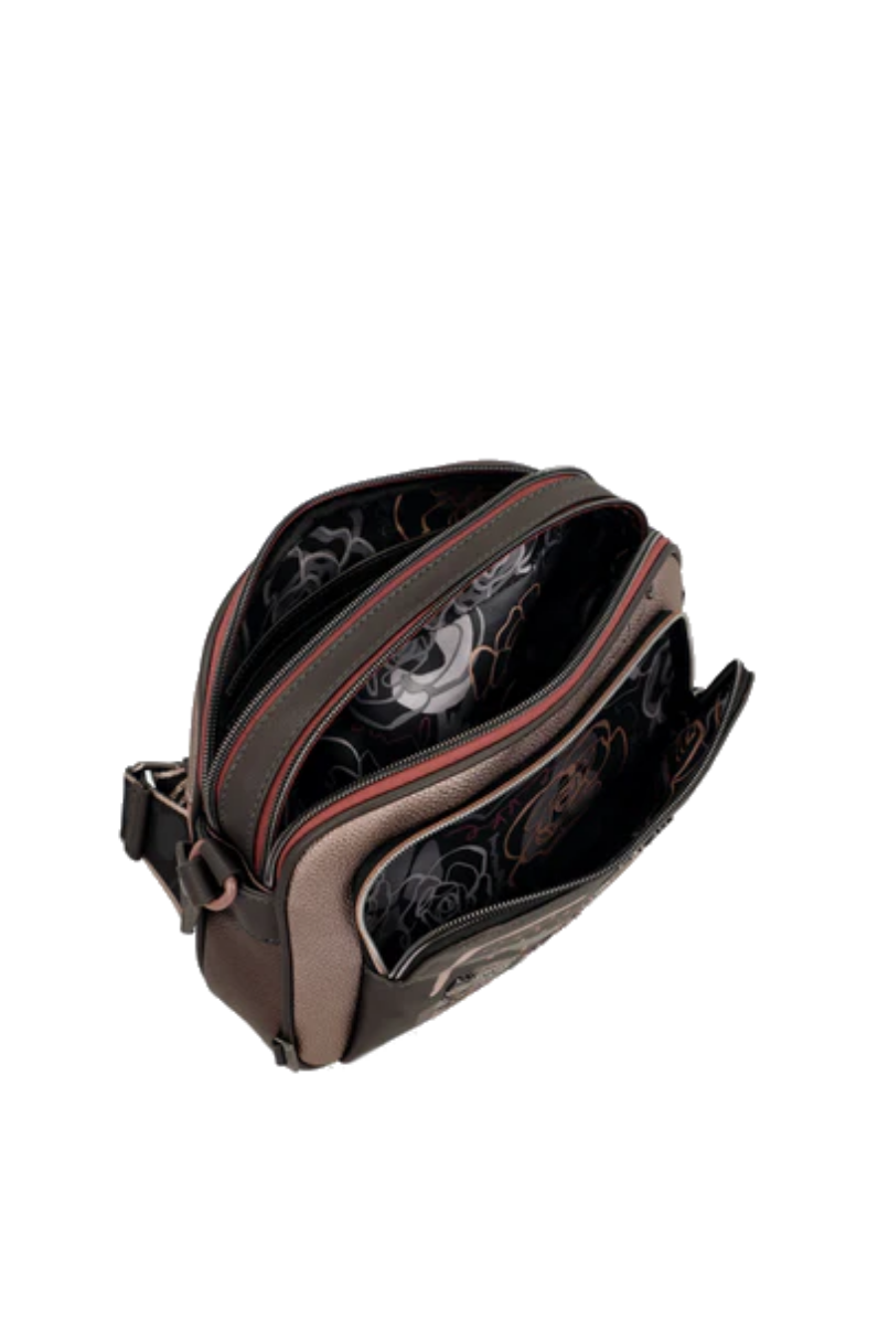 Imagine Geantă de umăr crossbody Anekke, maro, colecția Mademoiselle, 41803-516