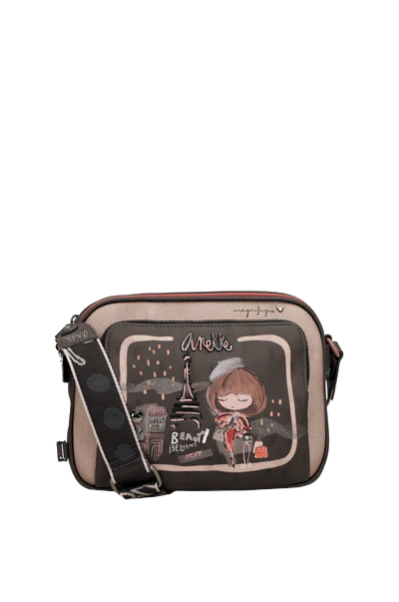 Imagine Geantă de umăr crossbody Anekke, maro, colecția Mademoiselle, 41803-516