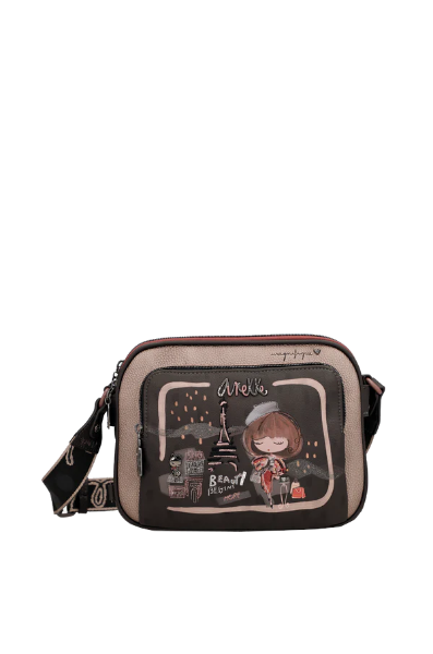 Imagine Geantă de umăr crossbody Anekke, maro, colecția Mademoiselle, 41803-516