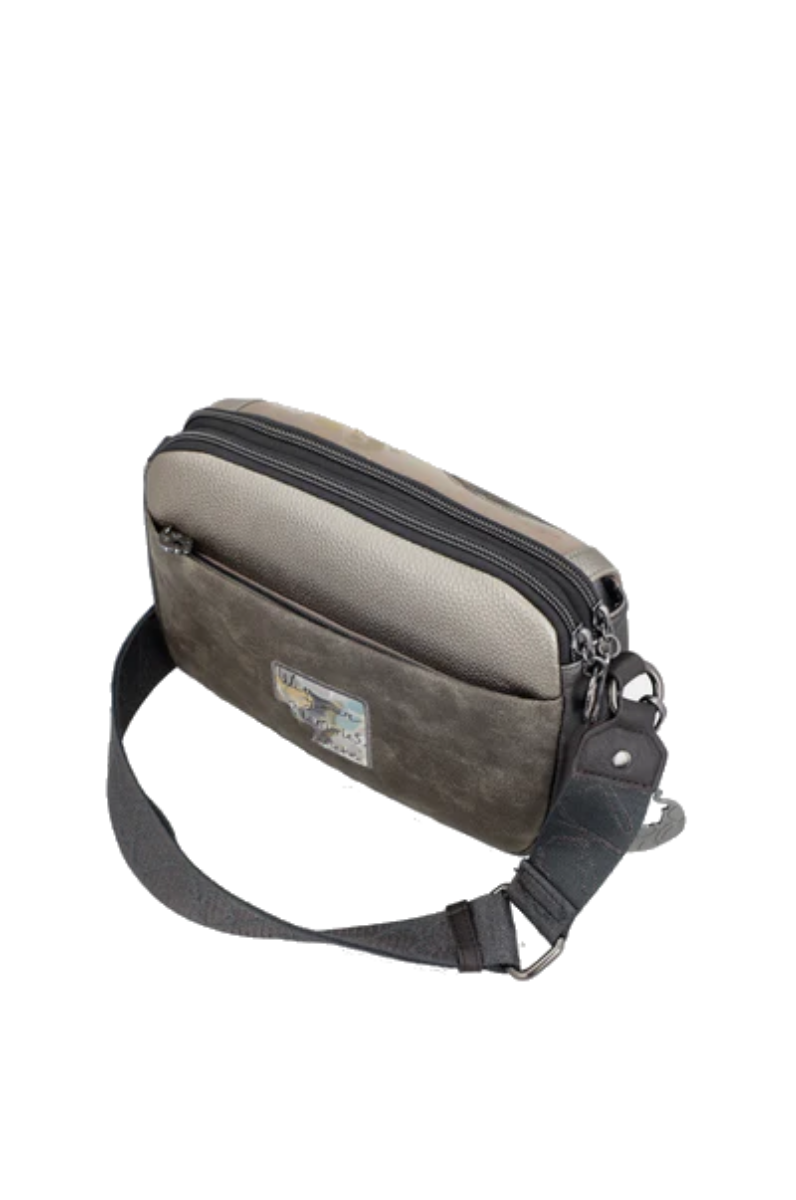Imagine Poșetuță de umăr crossbody Anekke, kaki, colecția Real, 41703-349