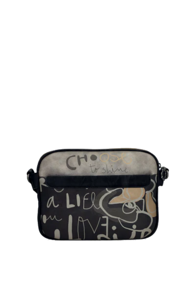 Imagine Poșetuță de umăr crossbody Anekke, gri, colecția Nature Koko, 41863-516