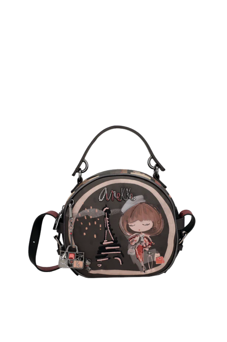Imagine Poșetă crossbody rotundă Anekke, maro, colecția Mademoiselle, 41803-081