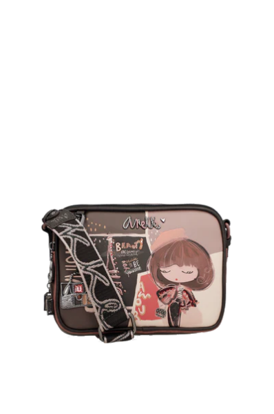 Imagine Poșetă crossbody cu două compartimente, Anekke, maro, colecția Mademoiselle, 41803-183