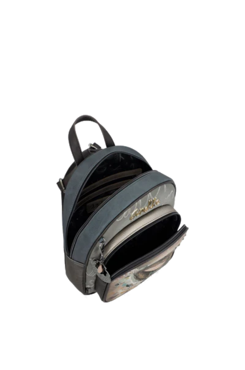 Imagine Rucsac Anekke cu buzunar în față, gri, colecția Real, 41705-197