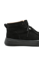 Imagine Ghete ankle bărbați negre din piele întoarsă FLGPCT-1