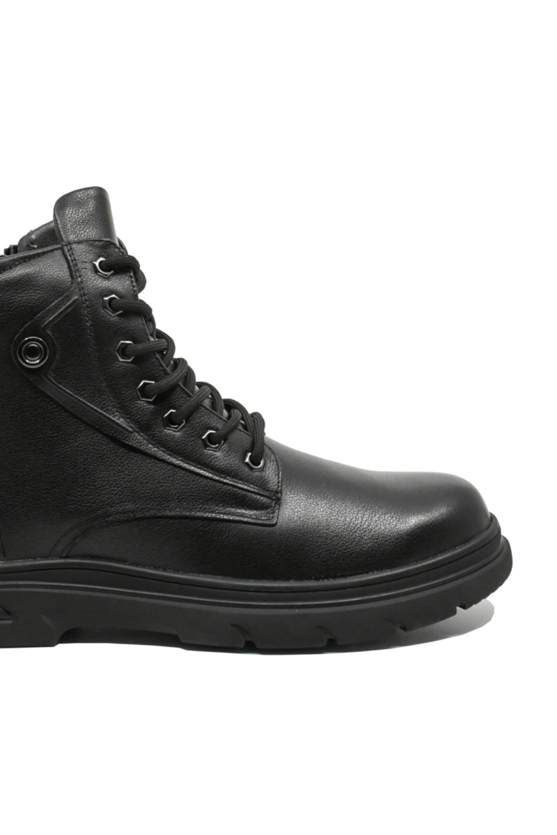 Imagine Bocanci clasici bărbați negri din piele naturală FNX2630