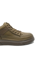 Imagine Ghete smart casual kaki din piele naturală OTR270009