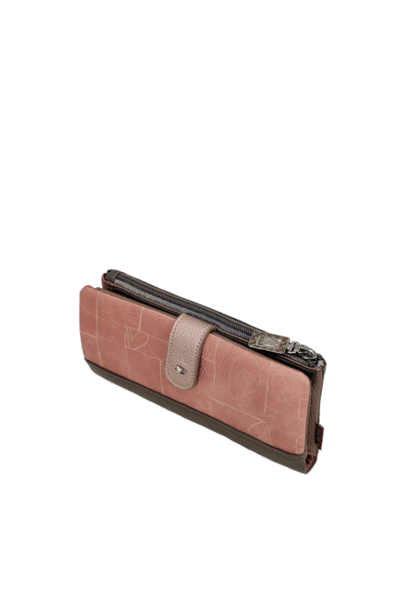 Imagine Portofel flexibil mare cu protecție RFID, maro, colecția Mademoiselle, 41809-906