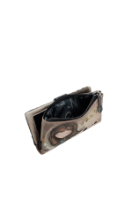 Imagine Portofel flexibil mare RFID, cu fermoar și clapetă, kaki, colecția Real, 41709-907
