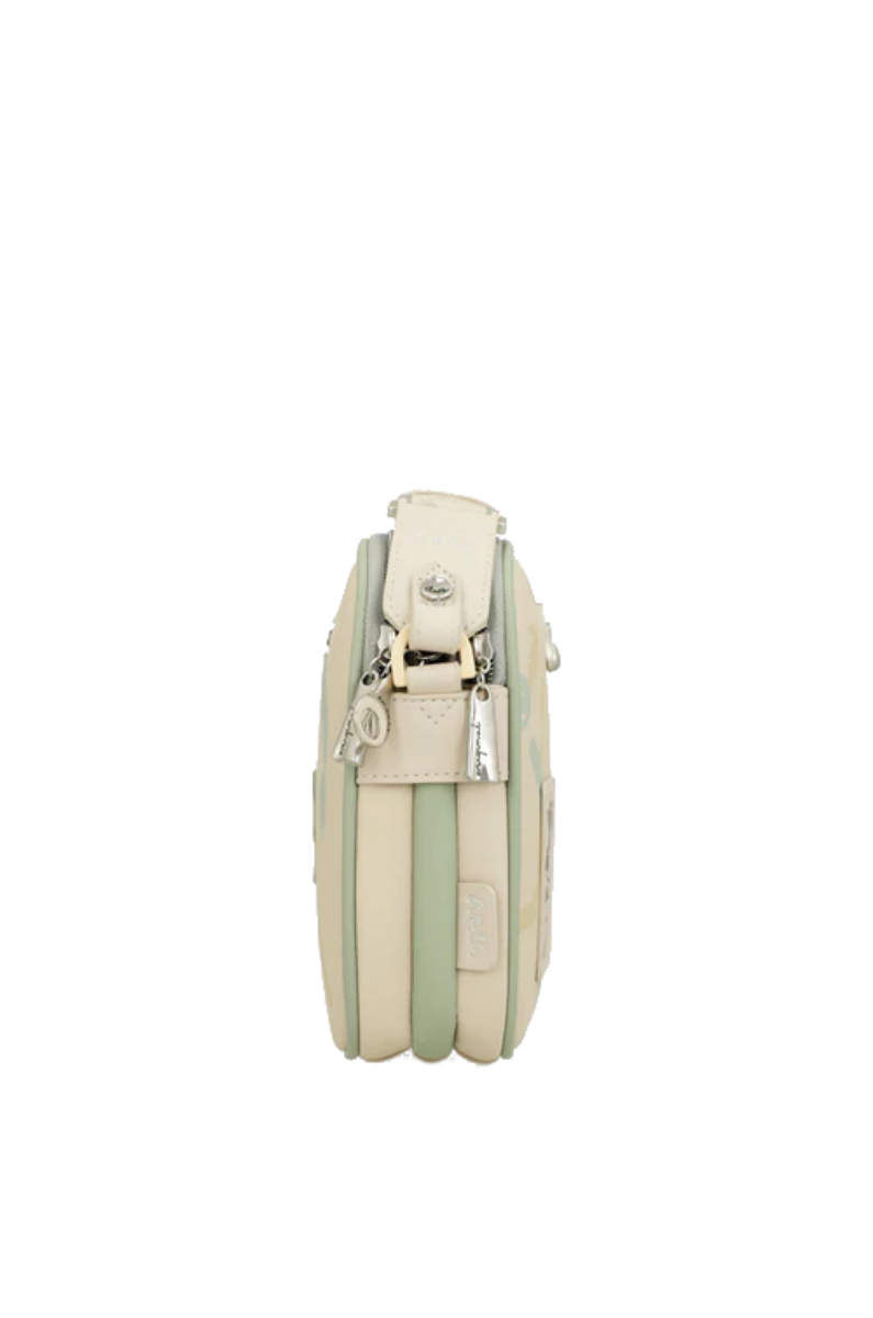 Imagine Poșetuță  crossbody cu 3 compartimente, bej, colecția Alma, 40743-188