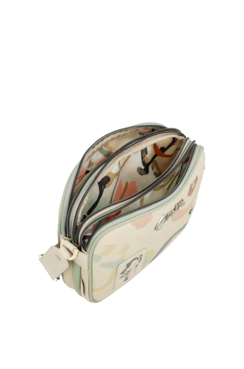 Imagine Poșetuță  crossbody cu 3 compartimente, bej, colecția Alma, 40743-188