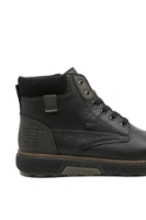 Imagine Bocanci îmblăniți negri din piele naturală texturată RIKB3343-00