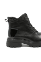 Imagine Ghete ankle din piele naturală negre, cu platformă OTR50013