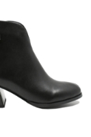 Imagine Botine până la gleznă, negre, din piele naturală GOR2561