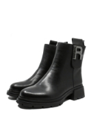 Imagine Ghete damă comode, negre, din piele naturală GOR2576