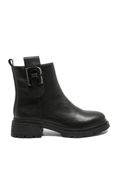 Imagine Ghete damă comode, negre, din piele naturală GOR2576
