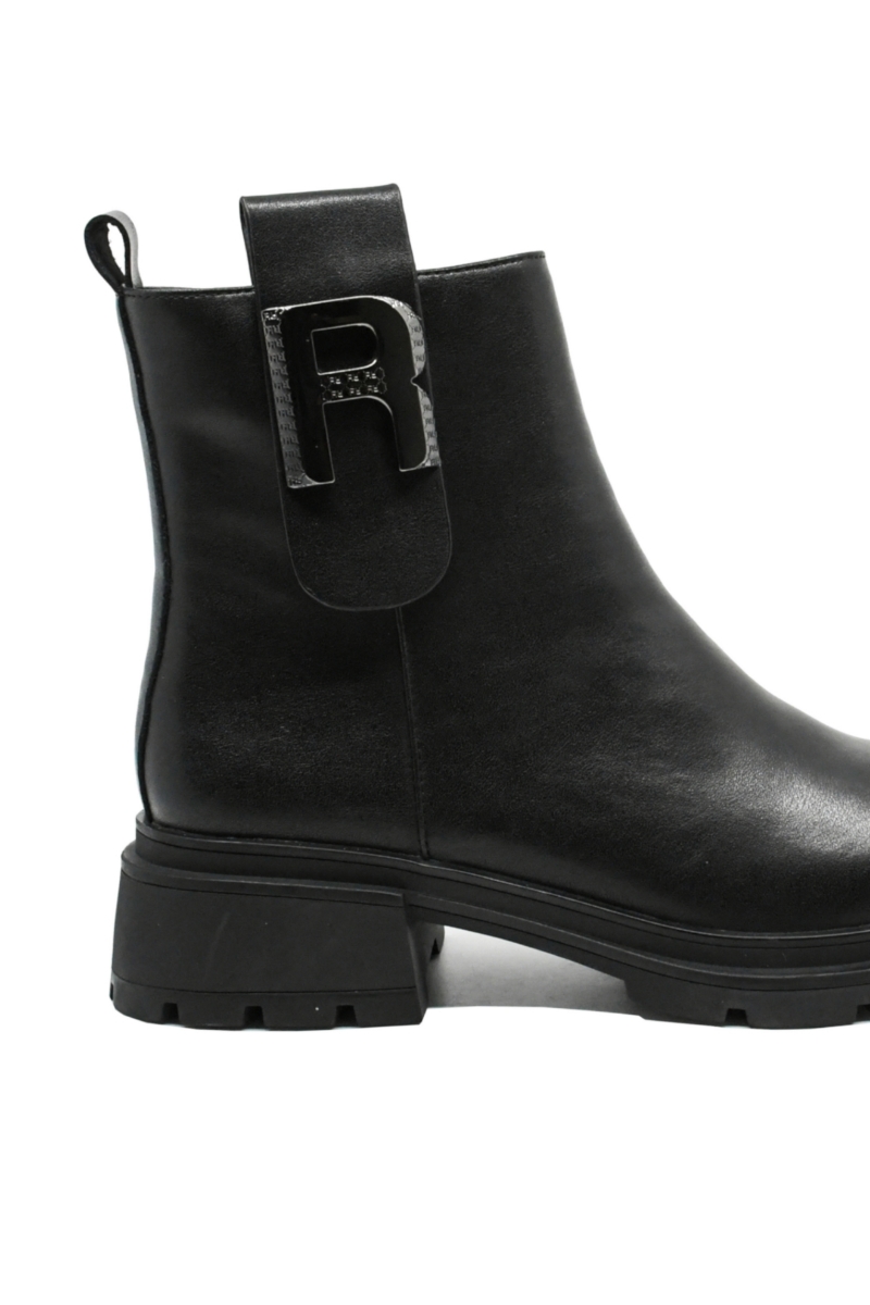 Imagine Ghete damă comode, negre, din piele naturală GOR2576