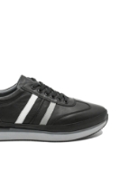 Imagine Pantofi sport bărbați negri clasici din piele naturală GOR2101