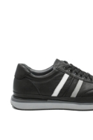 Imagine Pantofi sport bărbați negri clasici din piele naturală GOR2101