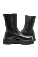 Imagine Ghete damă cu platformă negre, din piele naturală GOR3691