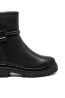 Imagine Ghete damă stilate negre, din piele naturală GOR365