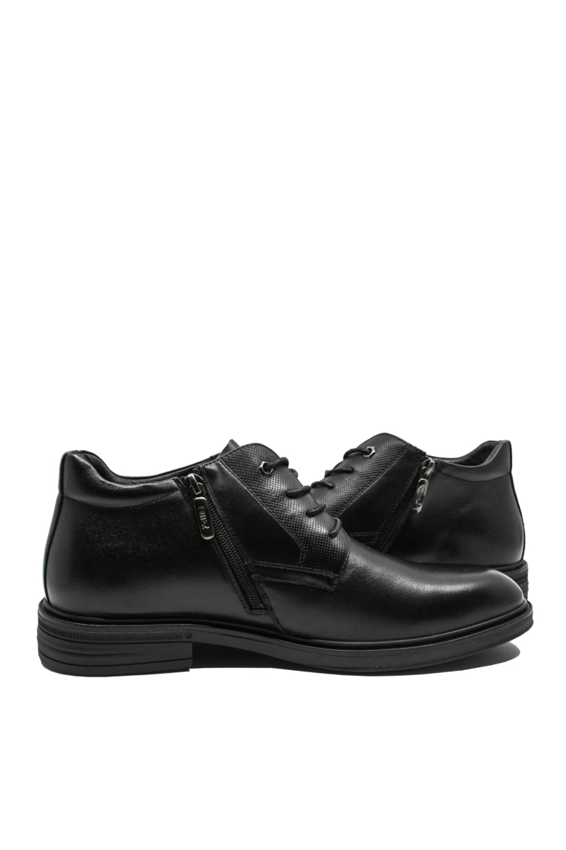 Imagine Ghete ankle elegante bărbați negre din piele naturală OTR670017