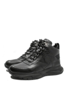 Imagine Ghete sport bărbați  negre, din piele naturală FNX1903-5