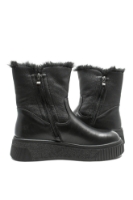 Imagine Ghete damă îmblănite, negre, din piele naturală GOR11626