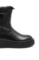 Imagine Ghete damă îmblănite, negre, din piele naturală GOR11626