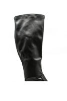 Imagine Cizme damă cu platformă și carâmb moale, negre din piele naturală GOR160304