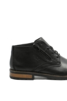 Imagine Ghete joase, bărbați negre, din piele naturală cu fermoar decorativ RIK14609-00