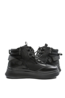 Imagine Ghete înalte casual sport negre din piele naturală OTR270017