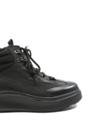 Imagine Ghete înalte casual sport negre din piele naturală OTR270017